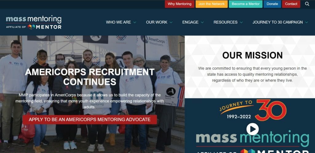 Mass Mentoring Website