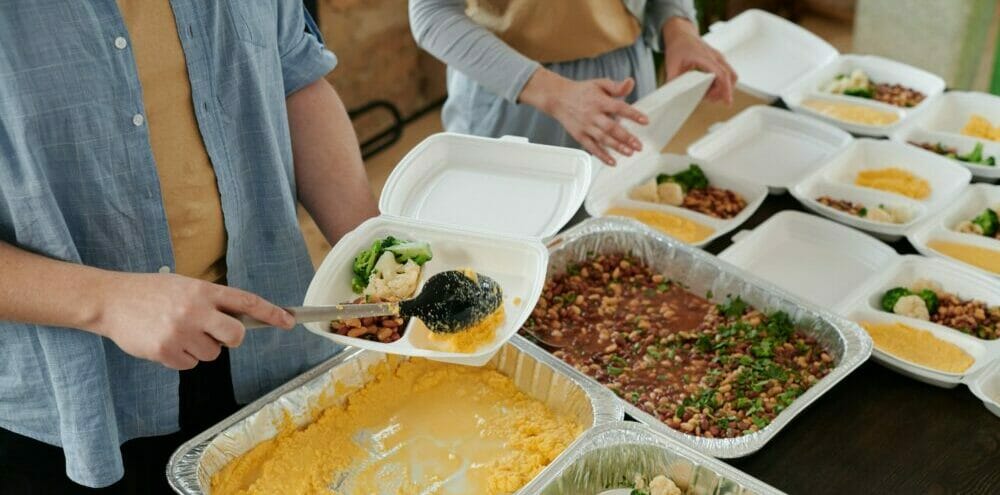 People Preparing Food Packs