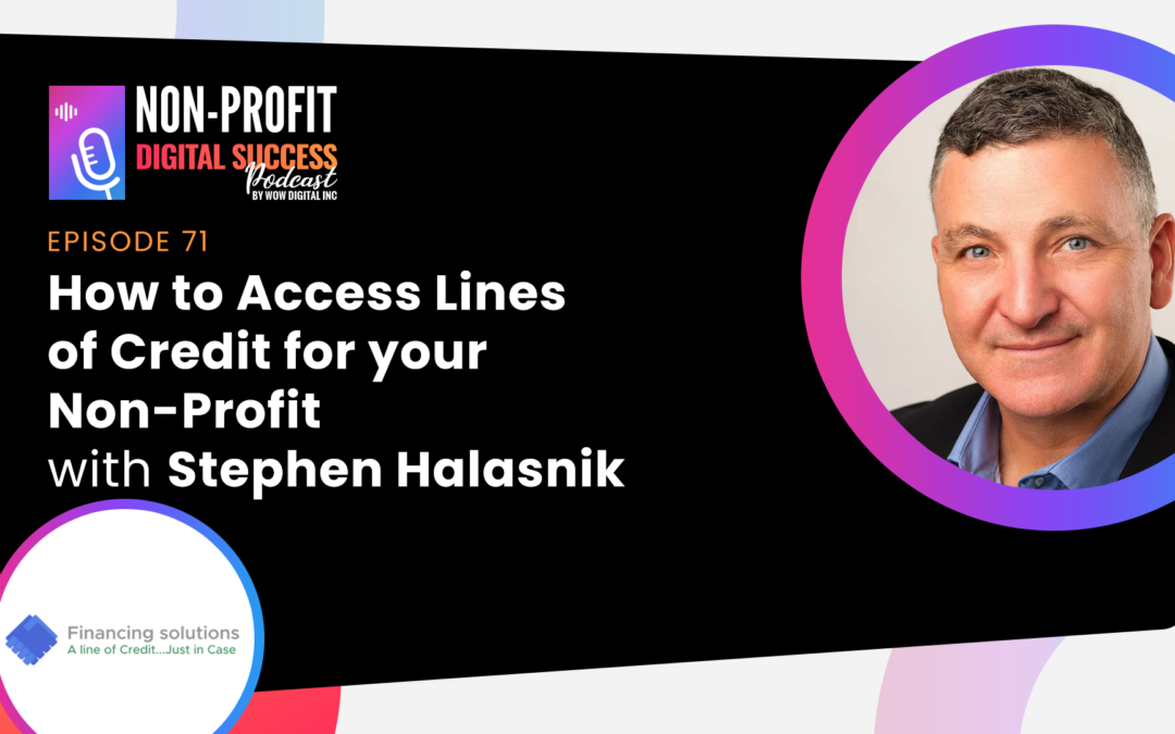 071 – How To Access Lines Of Credit For Your Non-Profit With Stephen Halasnik